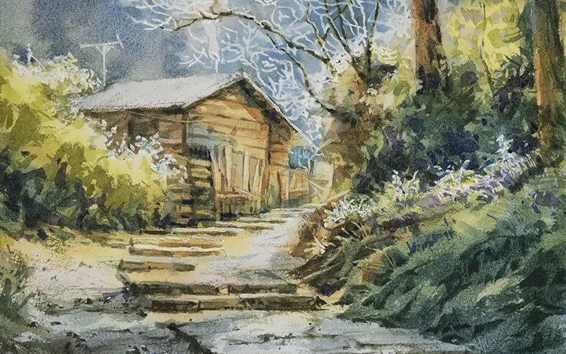 利用前景、中景與後景的合理安排，使作品具有深度和視覺層次。