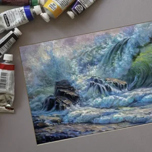 油畫罩染技法示範作品