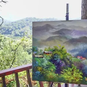 油畫風景畫示範作品