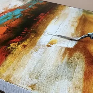 油畫畫刀技法示範作品